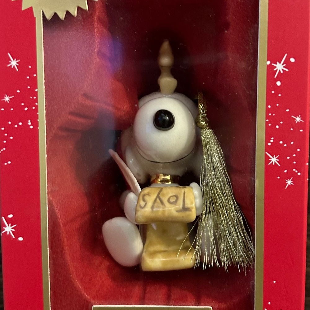 Lenox Snoopy’s List For Santa Ornament